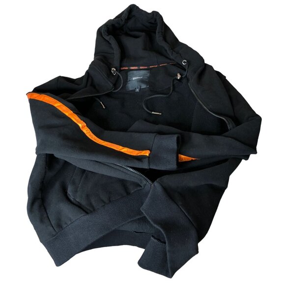Boxraw Loma Black Jacket Hoodie Orange Stripe Mens Large - Picture 9 of 16